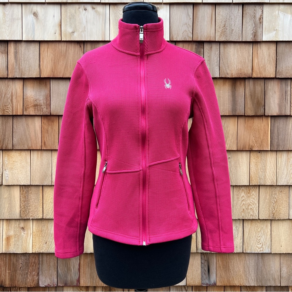 Spyder Virtue Full-Zip Core Sweater in Pink, M